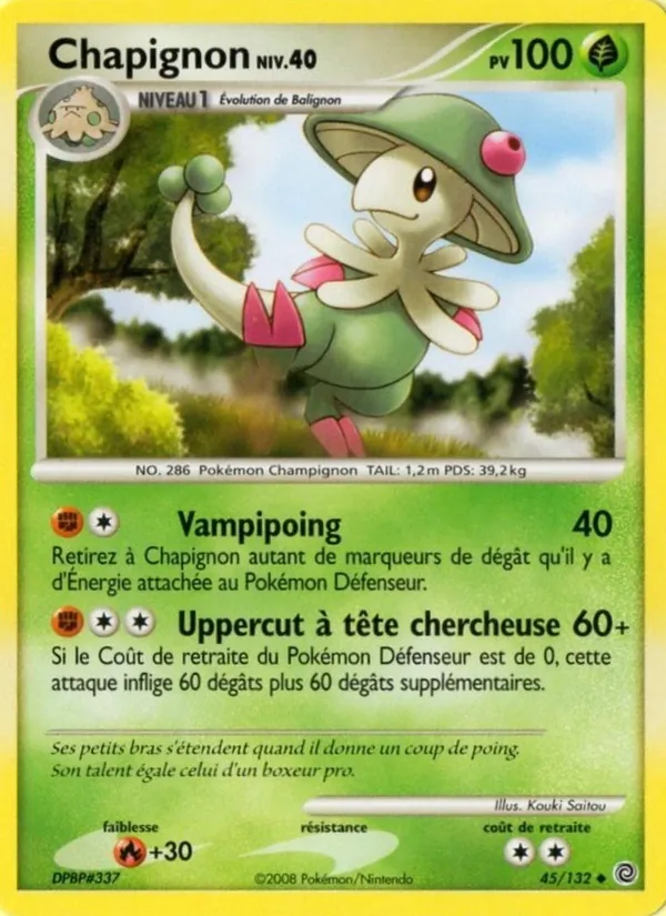 Carte Pokémon Chapignon 45/132 de l'extension Merveilles Secrètes