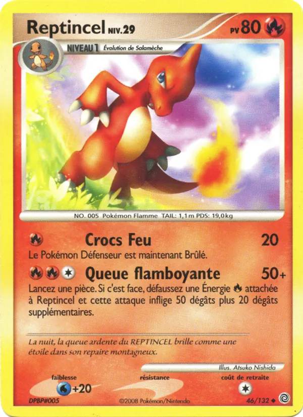 Carte Pokémon Reptincel 46/132 de l'extension Merveilles Secrètes
