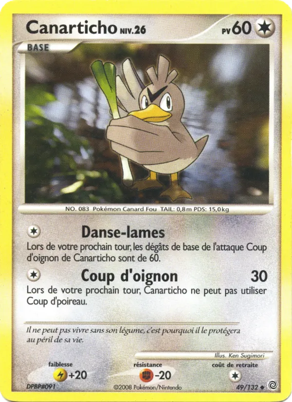 Carte Pokémon Canarticho 49/132 de l'extension Merveilles Secrètes