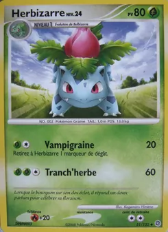 Carte Pokémon Herbizarre 51 — Merveilles Secrètes
