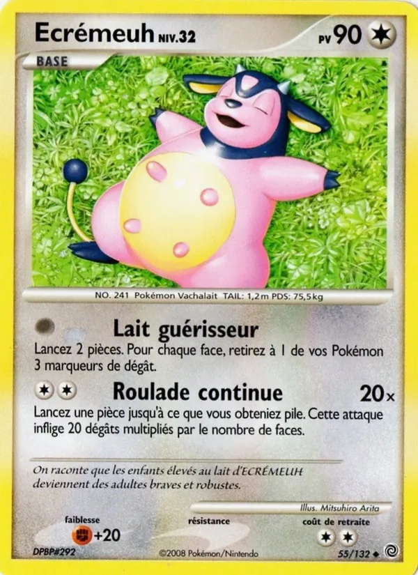 Carte Pokémon Écrémeuh 55/132 de l'extension Merveilles Secrètes