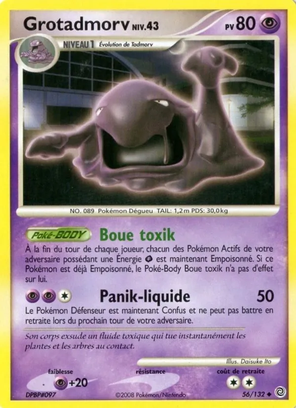 Carte Pokémon Grotadmorv 56/132 de l'extension Merveilles Secrètes