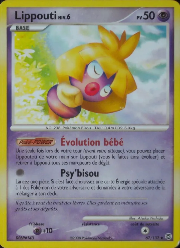Carte Pokémon Lippouti 67/132 de l'extension Merveilles Secrètes