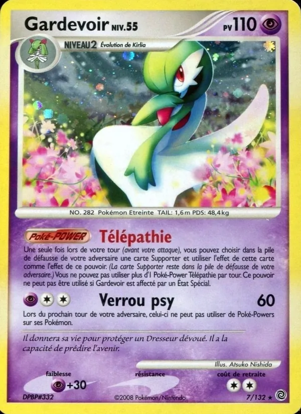 Carte Pokémon Gardevoir 7/132 de l'extension Merveilles Secrètes