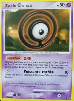 Carte Pokémon Zarbi O 70 — Merveilles Secrètes