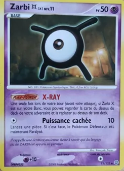 Carte Pokémon Zarbi X 71 — Merveilles Secrètes