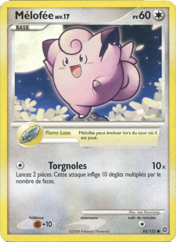 Carte Pokémon Mélofée 83/132 de l'extension Merveilles Secrètes