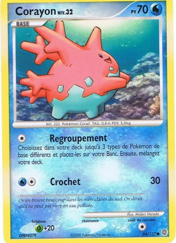 Carte Pokémon Corayon 84/132 de l'extension Merveilles Secrètes