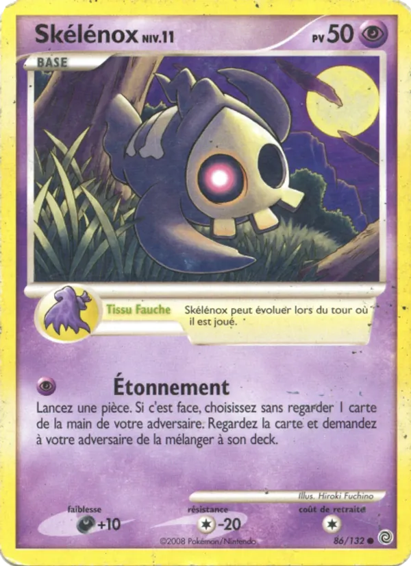 Carte Pokémon Skélénox 86/132 de l'extension Merveilles Secrètes