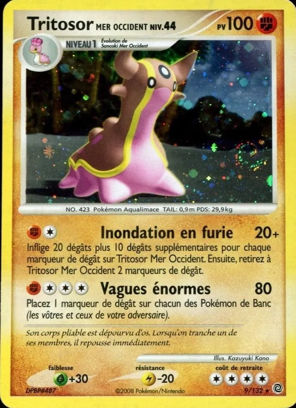 Carte Pokémon Tritosor Mer Occident 9/132 de l'extension Merveilles Secrètes