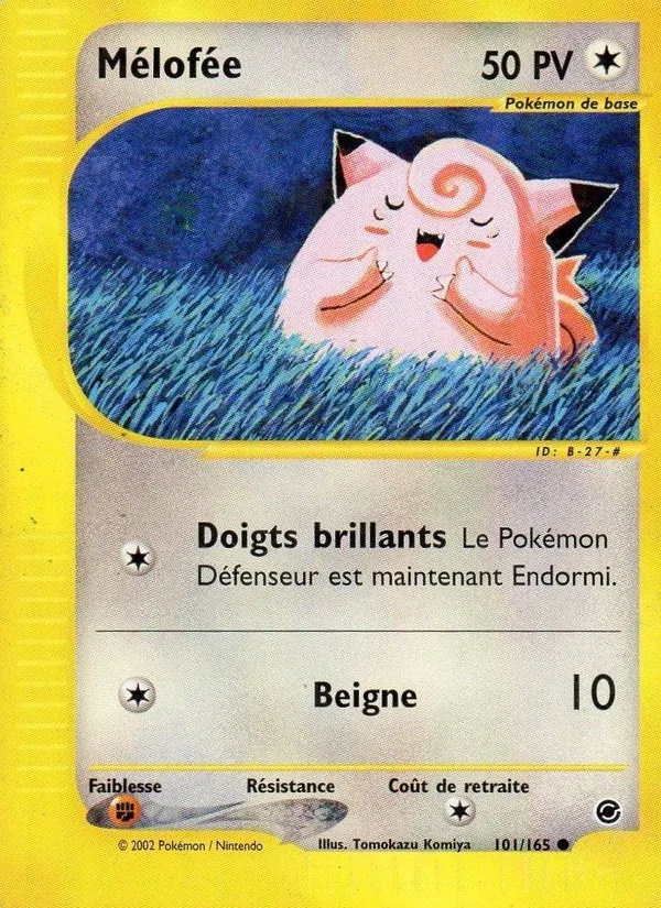 Carte Pokémon Mélofée 101/165 de l'extension Expedition