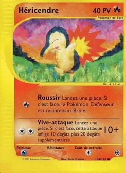 Carte Pokémon Héricendre 104