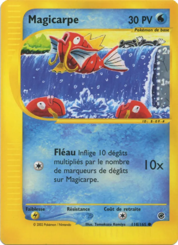Carte Pokémon Magicarpe 118/165 de l'extension Expedition