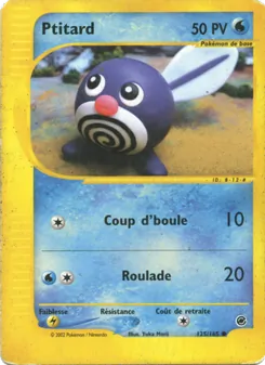 Carte Pokémon Ptitard 125