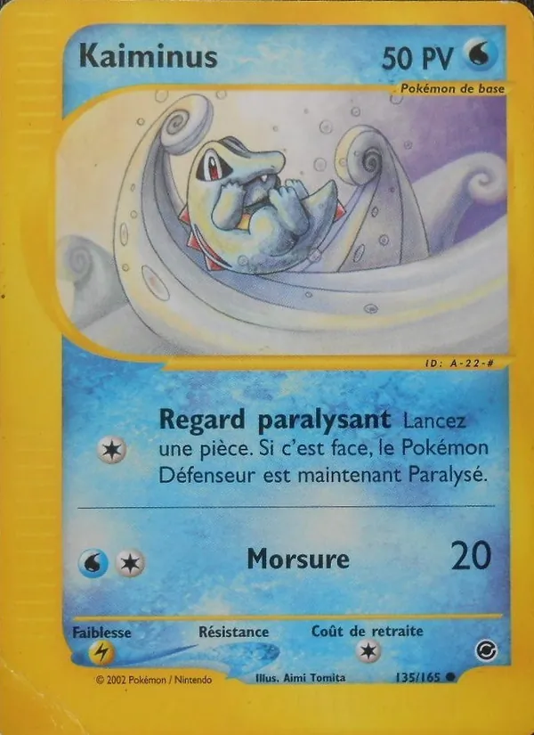 Carte Pokémon Kaiminus 135/165 de l'extension Expedition