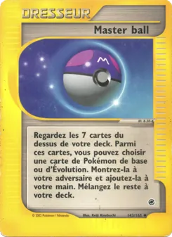 Carte Pokémon Master ball 143