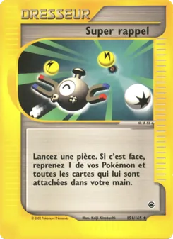 Carte Pokémon Super rappel 151