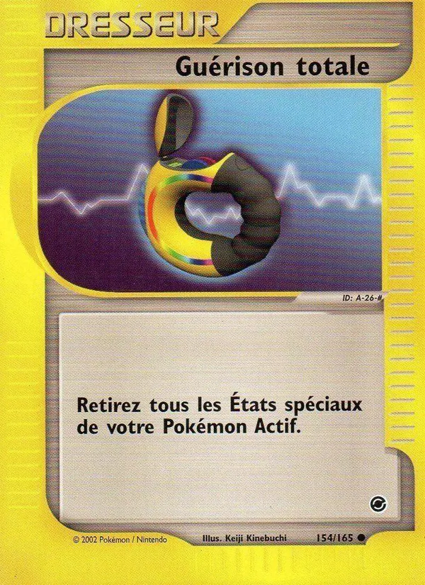 Carte Pokémon Guérison totale 154/165 de l'extension Expedition