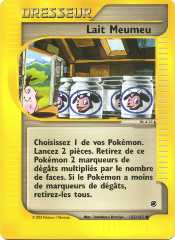 Carte Pokémon Lait Meumeu 155/165 de l'extension Expedition
