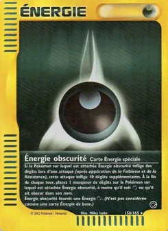 Carte Pokémon Énergie obscurité 158