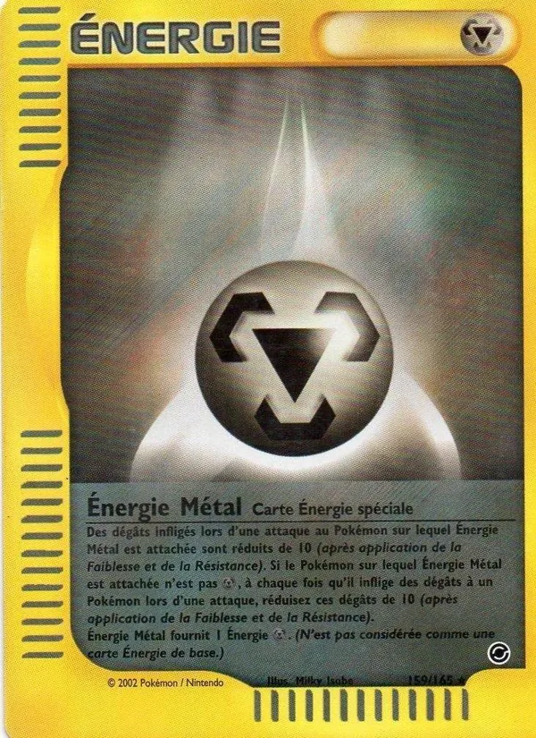 Carte Pokémon Énergie Métal 159/165 de l'extension Expedition