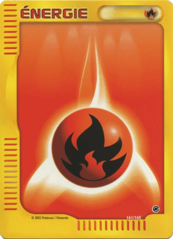 Carte Pokémon Énergie Feu 161/165 de l'extension Expedition