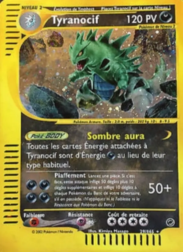 Carte Pokémon Tyranocif 29/165 de l'extension Expedition
