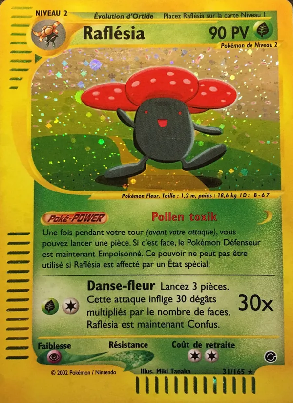 Carte Pokémon Raflésia 31/165 de l'extension Expedition