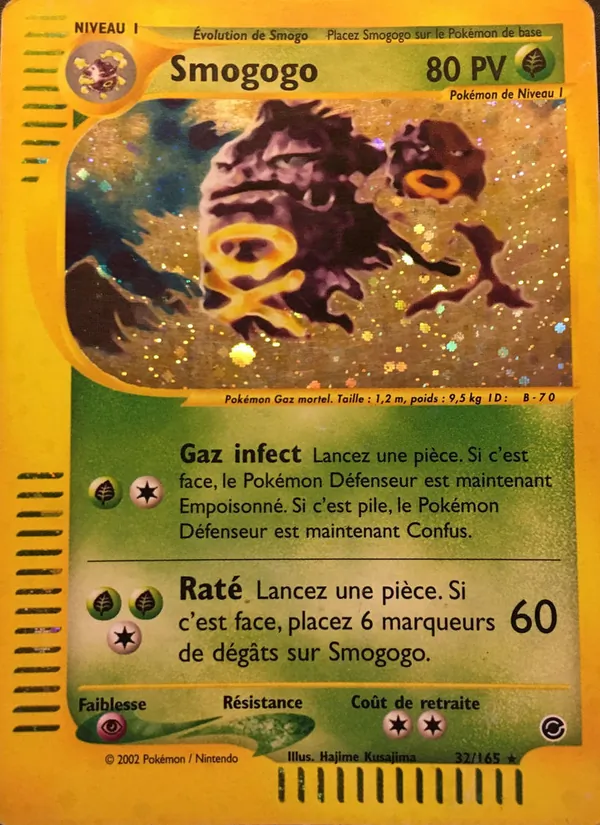 Carte Pokémon Smogogo 32/165 de l'extension Expedition