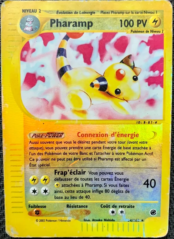 Carte Pokémon Pharamp 34/165 de l'extension Expedition