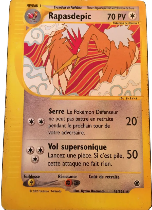Carte Pokémon Rapasdepic 45/165 de l'extension Expedition