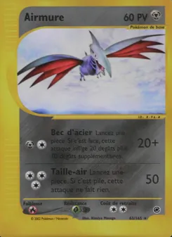Carte Pokémon Airmure 63