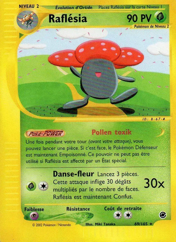 Carte Pokémon Raflésia 69/165 de l'extension Expedition