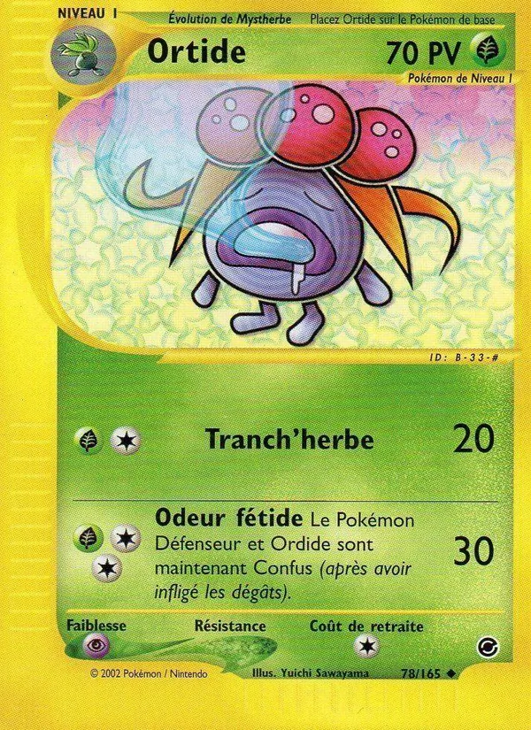 Carte Pokémon Ortide 78/165 de l'extension Expedition