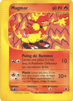 Carte Pokémon Magmar 86