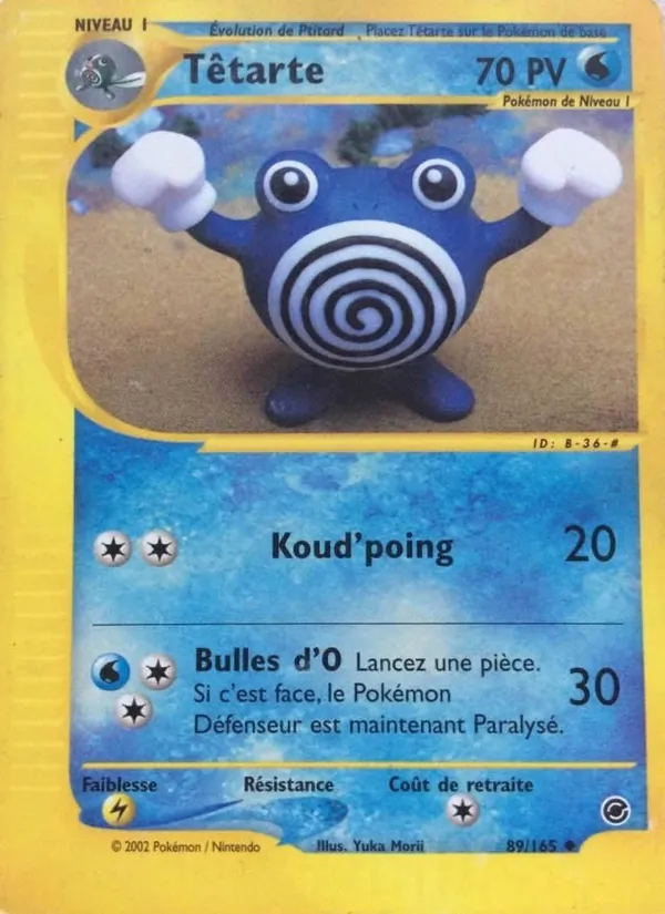Carte Pokémon Têtarte 89/165 de l'extension Expedition
