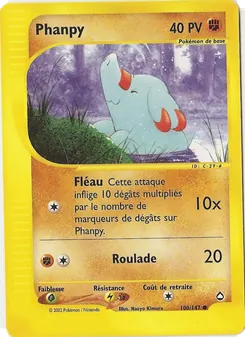 Carte Pokémon Phanpy 100 — Aquapolis