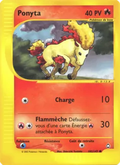 Carte Pokémon Ponyta 102 — Aquapolis