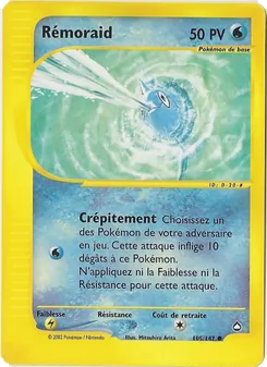 Carte Pokémon Rémoraid 105 — Aquapolis