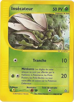 Carte Pokémon Insécateur 106 — Aquapolis
