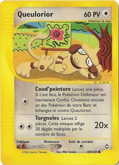 Carte Pokémon Queulorior 109 — Aquapolis