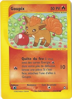Carte Pokémon Goupix 116 — Aquapolis