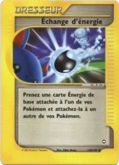 Carte Pokémon Échange d'énergie 120 — Aquapolis