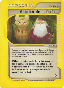 Carte Pokémon Gardien de la forêt 123 — Aquapolis