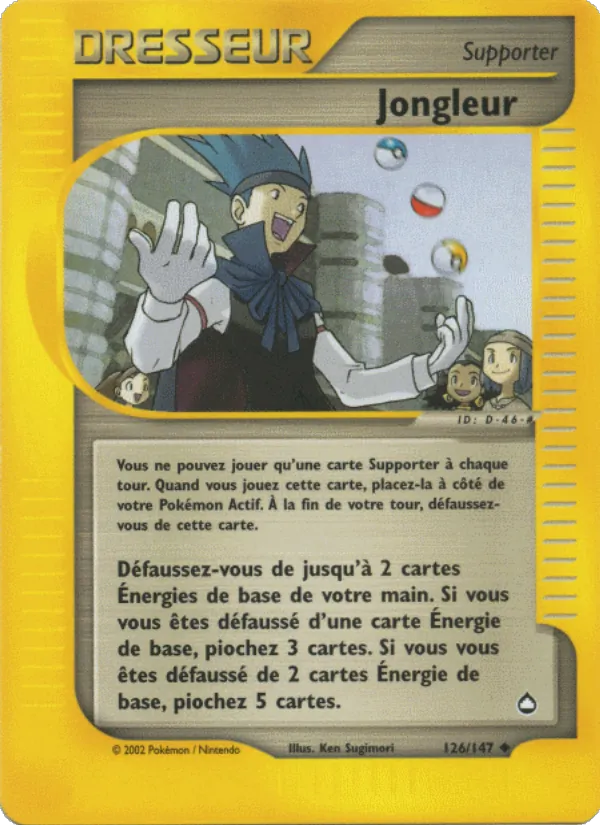 Carte Pokémon Jongleur 126/147 de l'extension Aquapolis