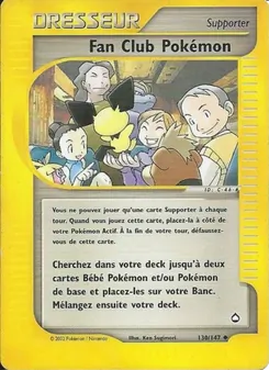 Carte Pokémon Fan Club Pokémon 130 — Aquapolis