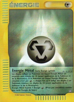 Carte Pokémon Énergie Métal 143 — Aquapolis