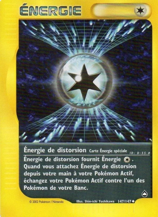 Carte Pokémon Énergie de distorsion 147/147 de l'extension Aquapolis