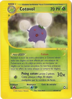 Carte Pokémon Cotovol 17 — Aquapolis