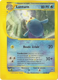 Carte Pokémon Lanturn 20 — Aquapolis